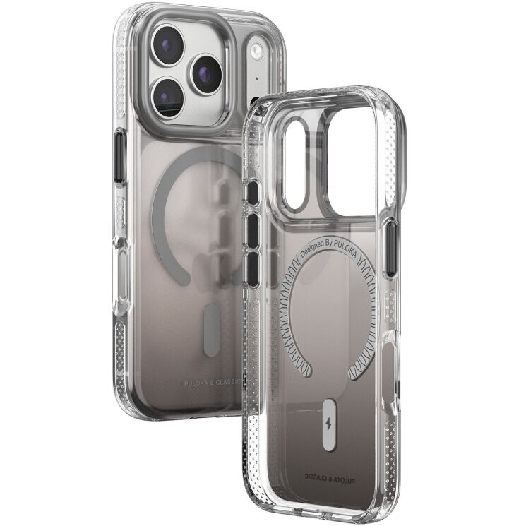Защитный чехол (TPU+PC) Puloka Resplendent with Magnetic Fit для iPhone 18 Pro / 17 Pro - Dark Grey (423717DH) Защитный чехол (TPU+PC) Puloka Resplendent with Magnetic Fit для iPhone 18 Pro / 17 Pro - Dark Grey: фото 2 из 2