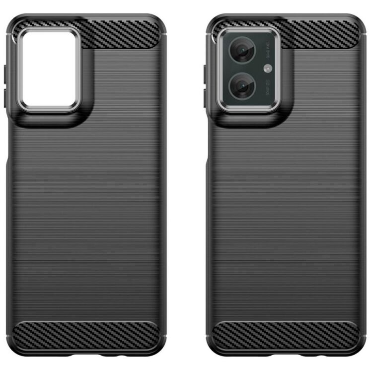 Защитный чехол UniCase Carbon для Motorola Moto G55 - Black: фото 2 из 11