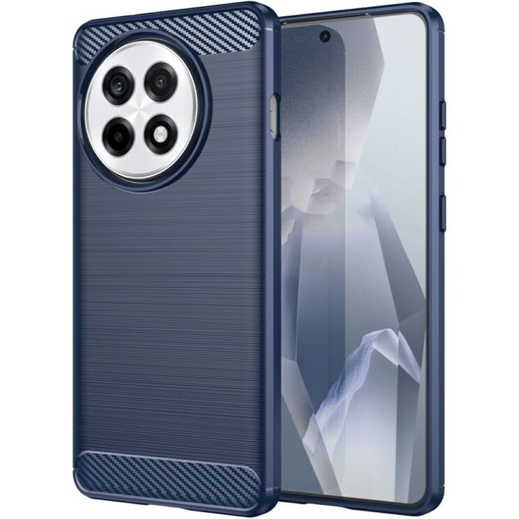 Защитный чехол UniCase Carbon для OnePlus 13R / Ace 5 / Ace 5 Pro - Blue: фото 1 из 8