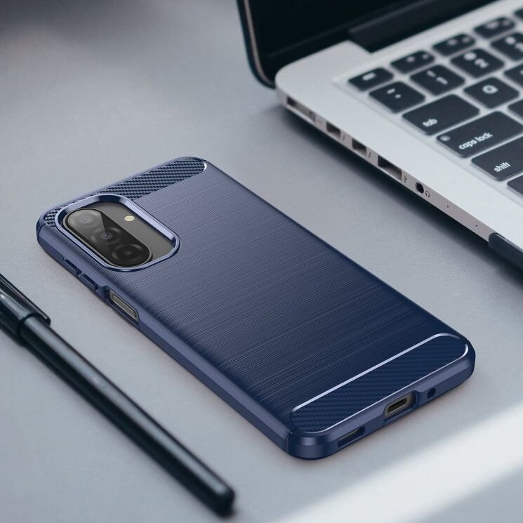 Захисний чохол UniCase Carbon для Samsung Galaxy A17 (A175) - Black: фото 8 з 9