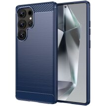 Защитный чехол UniCase Carbon для Samsung Galaxy S25 Ultra (S938) - Blue: фото 1 из 8