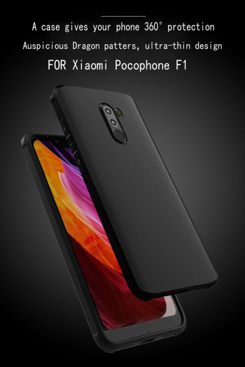 Захисний чохол UniCase Classic Protect для Xiaomi Pocophone F1 - Black: фото 4 з 7