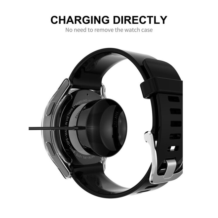 Защитный чехол UniCase Crystal Cover для Samsung Galaxy Watch 4 (40mm) - Transparent: фото 3 из 6