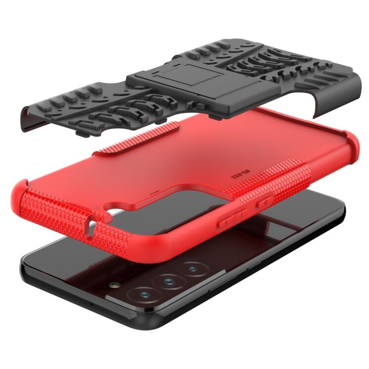 Защитный чехол UniCase Hybrid X для Samsung Galaxy S22 - Red: фото 8 из 14