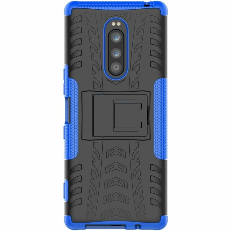 Противоударный чехол UniCase Hybrid X для Sony Xperia 1 - Blue: фото 3 из 9