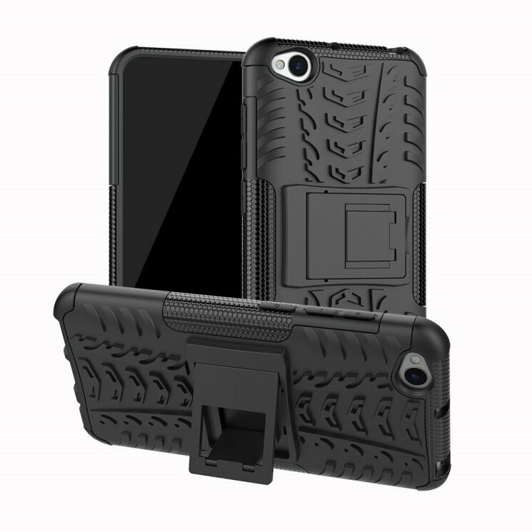 Защитный чехол UniCase Hybrid X для Xiaomi Redmi Go - All Black: фото 1 из 8