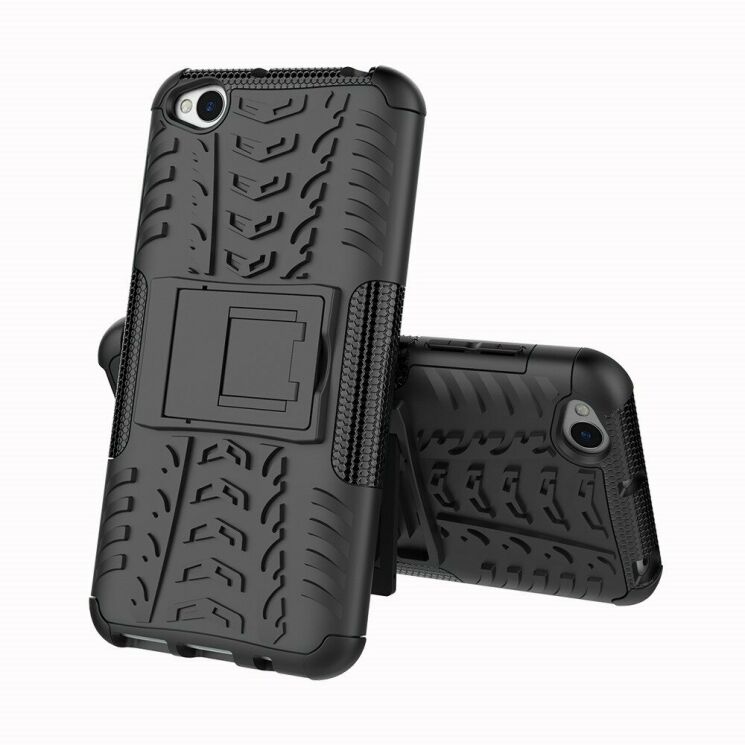 Защитный чехол UniCase Hybrid X для Xiaomi Redmi Go - All Black: фото 2 из 8