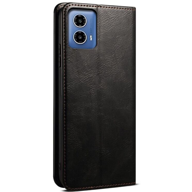 Защитный чехол UniCase Leather Wallet для Motorola Moto G85 - Black: фото 6 из 6