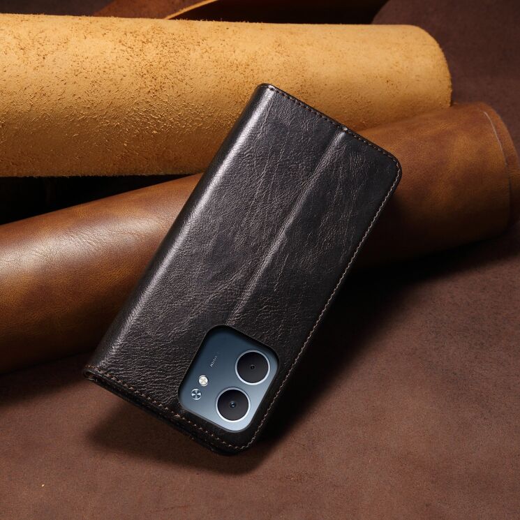 Захисний чохол UniCase Leather Wallet для OPPO A5x - Black: фото 7 з 7