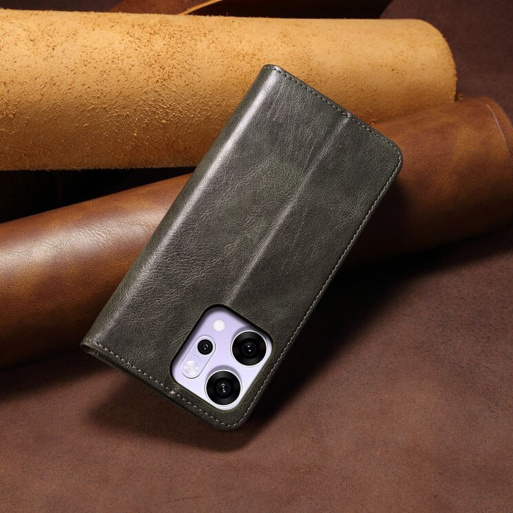 Захисний чохол UniCase Leather Wallet для OPPO Reno 14 5G - Green: фото 7 з 7