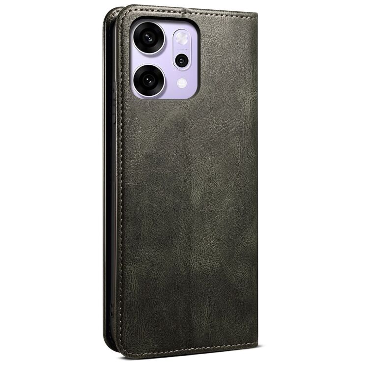 Захисний чохол UniCase Leather Wallet для OPPO Reno 14 5G - Green: фото 6 з 7