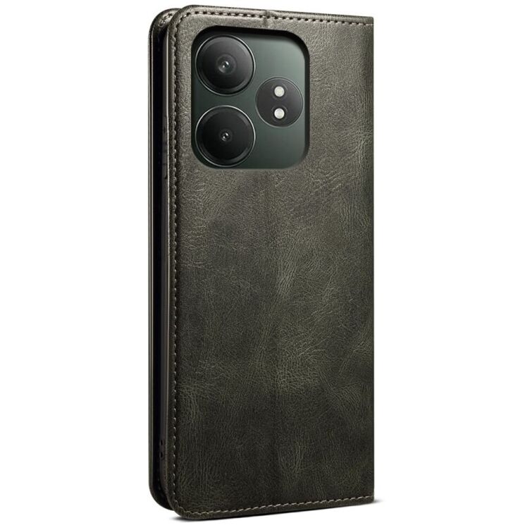 Защитный чехол UniCase Leather Wallet для Realme GT Neo 6 SE / GT 6T / GT 6 - Green: фото 5 из 6
