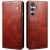 Захисний чохол UniCase Leather Wallet для Samsung Galaxy S25 FE (S731) - Brown: фото 1 з 6