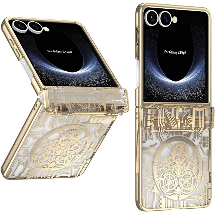 Защитный чехол UniCase Mechanical Legend для Samsung Galaxy Flip 7 - Gold: фото 1 из 6
