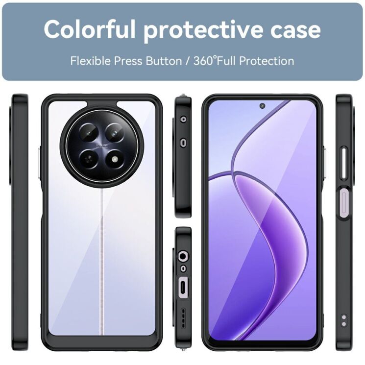 Защитный чехол UniCase Rugged Shield для Realme 12 5G / 13 5G - Transparent Grey: фото 2 из 12