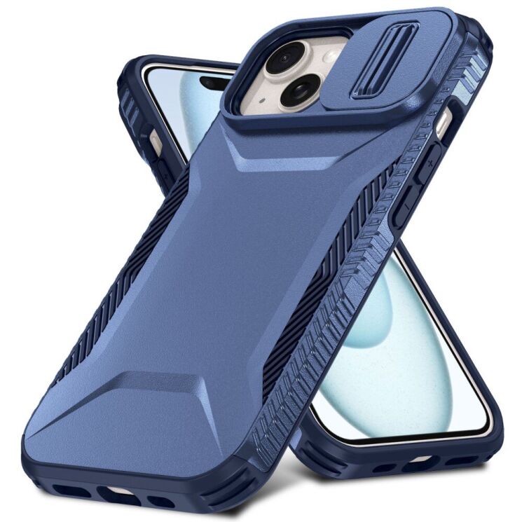 Защитный чехол UniCase Shuttle Guard для Apple iPhone 15 - Blue: фото 2 из 7