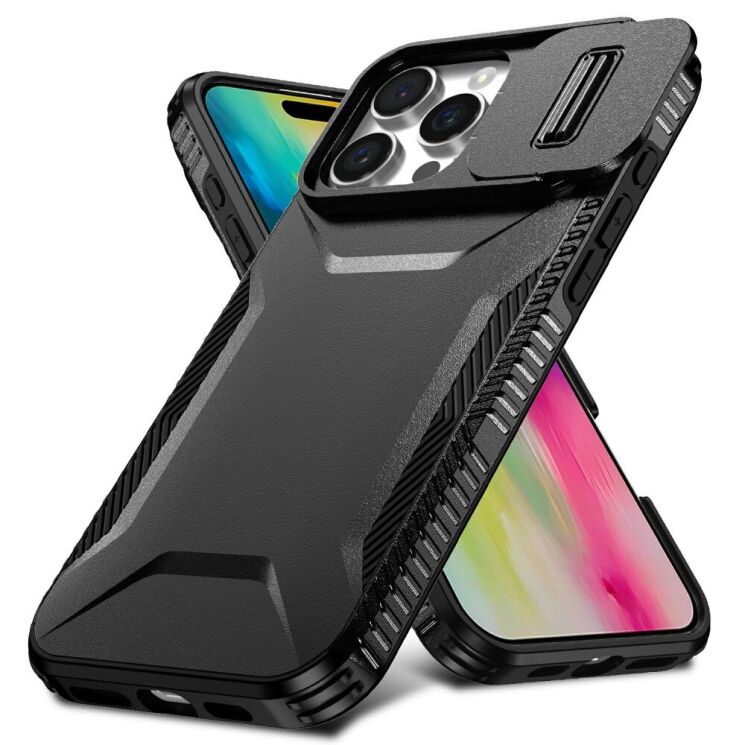Защитный чехол UniCase Shuttle Guard для Apple iPhone 16 Pro - Black: фото 2 из 7
