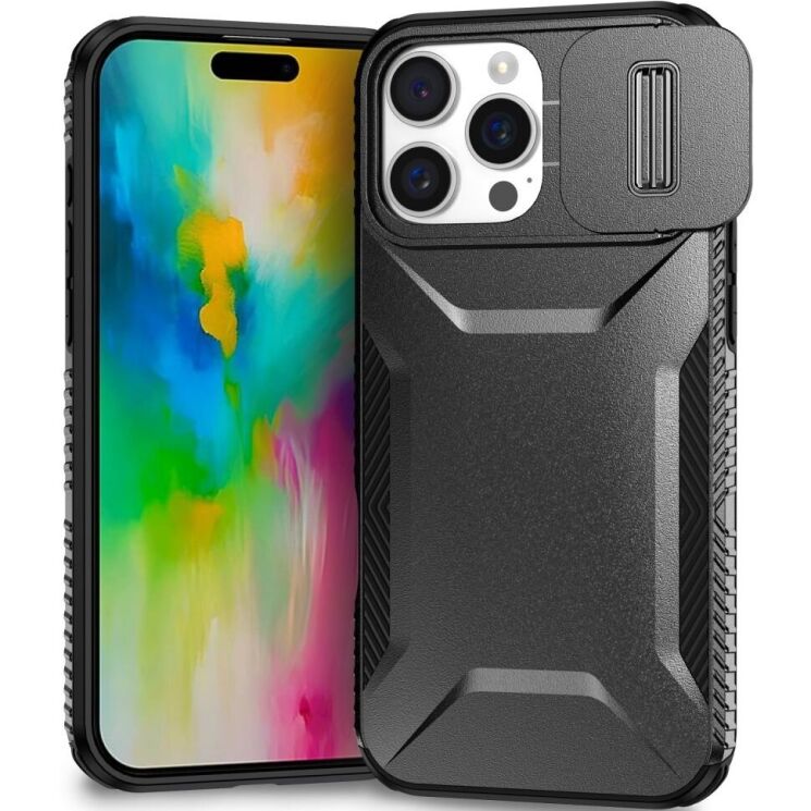 Защитный чехол UniCase Shuttle Guard для Apple iPhone 16 Pro - Black: фото 1 из 7