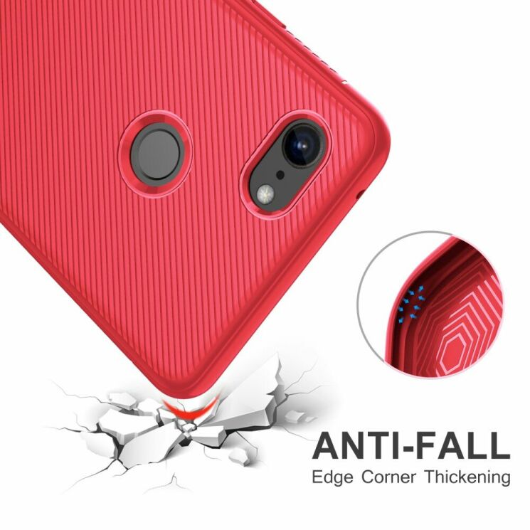 Защитный чехол UniCase Twill Soft для Google Pixel 3a XL - Red: фото 5 из 6