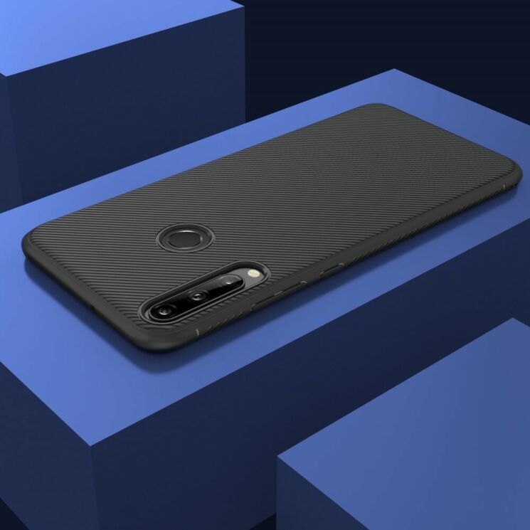 Защитный чехол UniCase Twill Soft для Huawei P40 Lite E - Black: фото 4 из 8