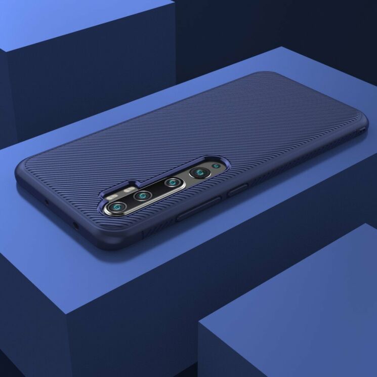 Защитный чехол UniCase Twill Soft для Xiaomi Mi Note 10 / Note 10 Pro - Blue: фото 7 из 8