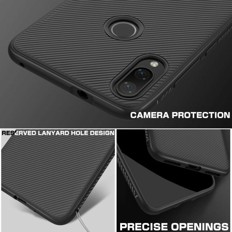 Защитный чехол UniCase Twill Soft для Xiaomi Mi Play - Black: фото 6 из 9