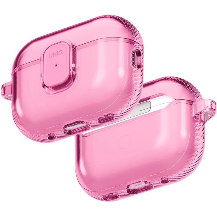 Защитный чехол UNIQ Glase Pro для AirPods Pro 3 (UNIQ-AIRPODSPRO3-GLSPCPNK) - Pink: фото 1 из 10