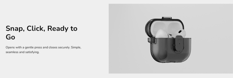 Защитный чехол UNIQ Glase Pro для AirPods Pro 3 (UNIQ-AIRPODSPRO3-GLSPCPNK) - Pink: фото 8 из 10