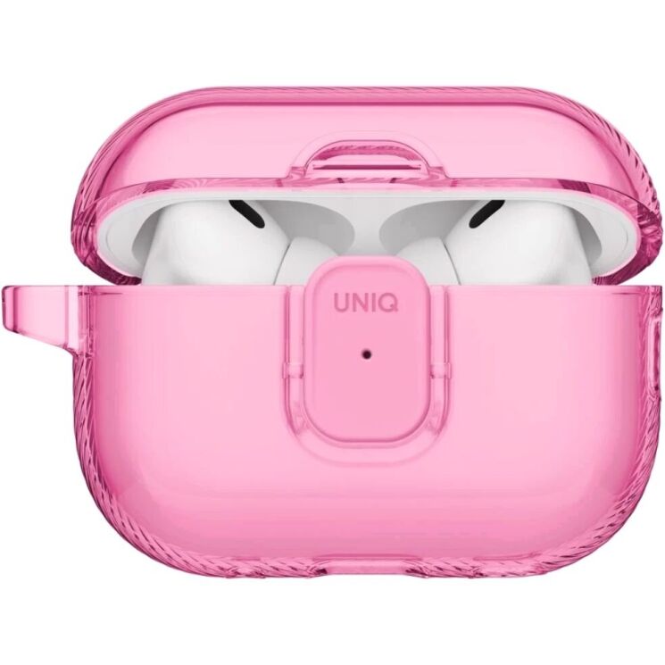 Защитный чехол UNIQ Glase Pro для AirPods Pro 3 (UNIQ-AIRPODSPRO3-GLSPCPNK) - Pink: фото 3 из 10