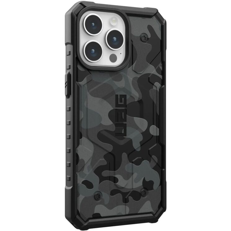 Защитный чехол URBAN ARMOR GEAR (UAG) Pathfinder SE MagSafe для Apple iPhone 15 Pro Max - Midnight Camo: фото 3 из 10