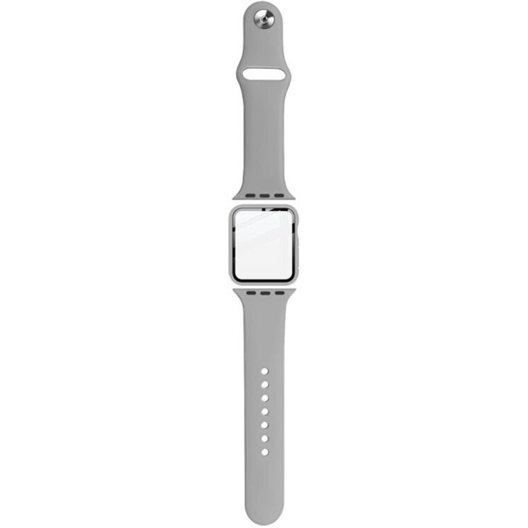 Захисний комплект IMAK Watch Strap + Case для Apple Watch 38 mm - Grey (251851H) Захисний комплект IMAK Watch Strap + Case для Apple Watch 38 mm - Grey: фото 4 з 14