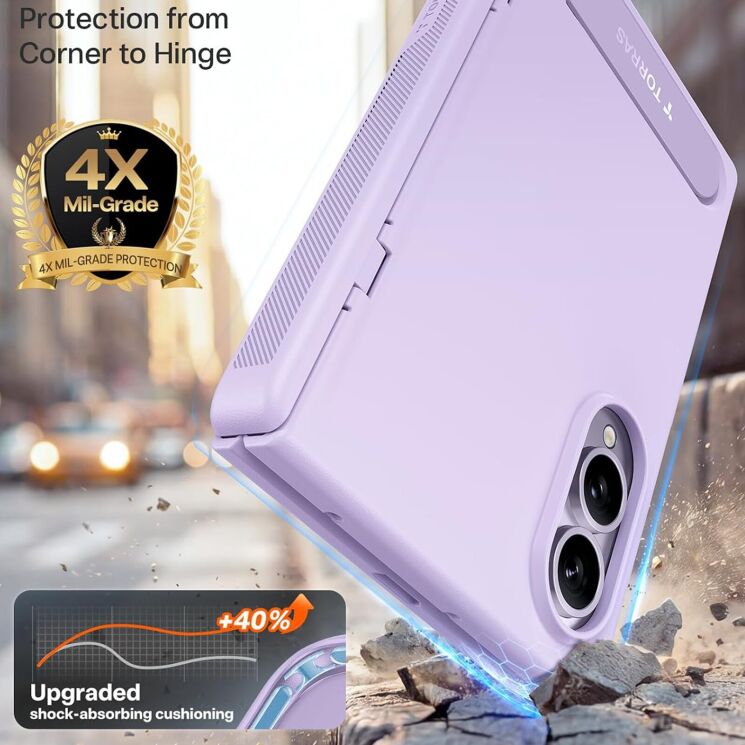 Защитный комплект TORRAS Ostand L1 (with MagSafe) для Samsung Galaxy Fold 8 - Black: фото 5 из 8