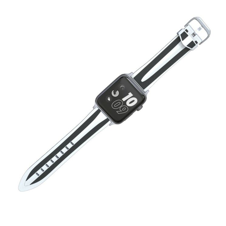 Ремешок UniCase Soft Strap для Apple Watch 42 (Series 10/11) / 41 / 40 / SE 40 / 38 - Grey / Black (236201B) Ремешок UniCase Soft Strap для Apple Watch 42 (Series 10/11) / 41 / 40 / SE 40 / 38 - Grey / Black: фото 3 из 5