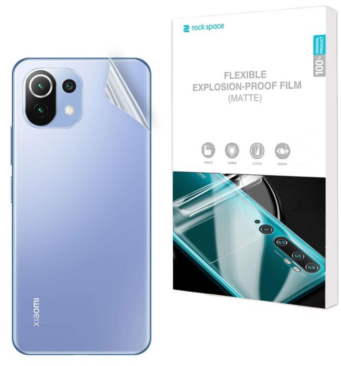 Антиблікова плівка на задню панель RockSpace Explosion-Proof Matte для Xiaomi Mi 11 Lite / 11 Lite NE: фото 1 з 10