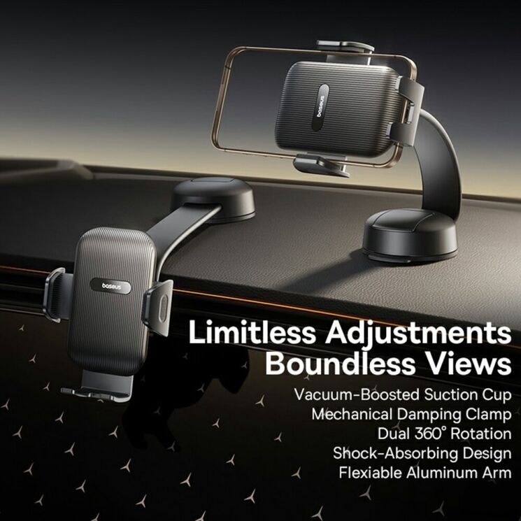 Автомобільний тримач Baseus PrimeTrip C03 Air (C0013C01) - Black: фото 4 з 13