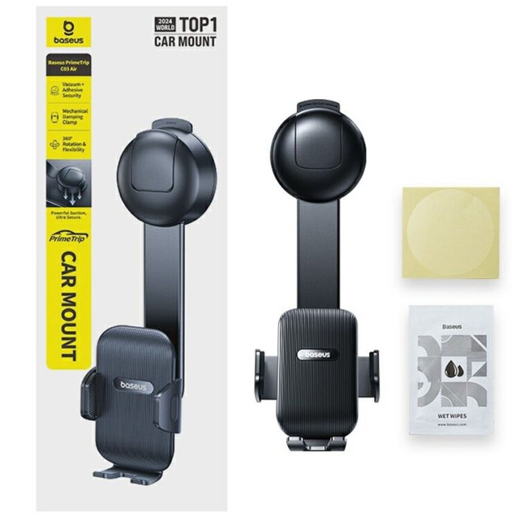 Автомобільний тримач Baseus PrimeTrip C03 Air (C0013C01) - Black: фото 2 з 13
