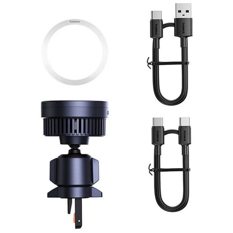 Автомобільний тримач із бездротовою зарядкою Baseus MagPro Qi2 (15W) C40164100121-01 - Black: фото 6 з 17