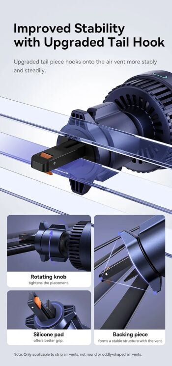 Автомобільний тримач із бездротовою зарядкою Baseus MagPro Qi2 (15W) C40164100121-01 - Black: фото 14 з 17