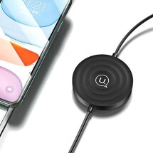 Беспроводное зарядное устройство USAMS US-CC096 + кабель Lightning - Black: фото 1 из 15