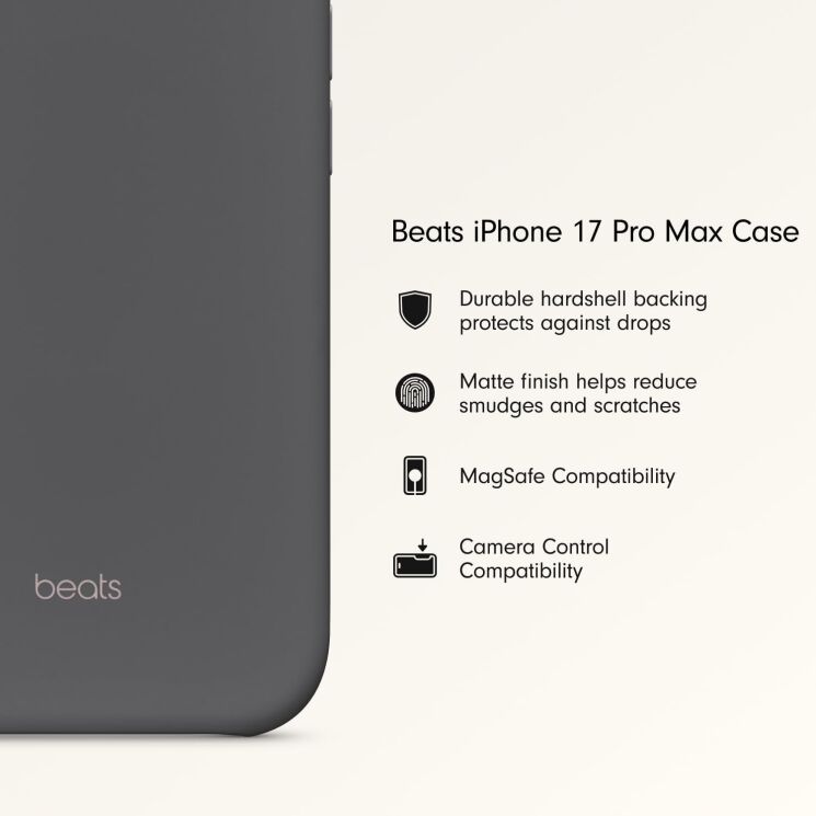 Чехол Beats Case with MagSafe and Camera Control для iPhone 17 Pro Max (MGJE4) - Lime Stone: фото 4 из 7