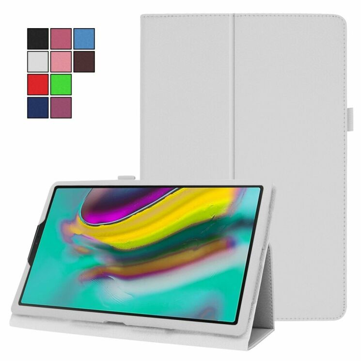 Чехол Deexe Book Type для Samsung Galaxy Tab S5e 10.5 (T720.725) - White: фото 8 из 8