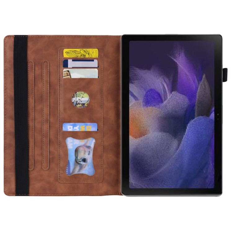 Чехол Deexe Business Style для Lenovo Tab K11 Plus - Brown: фото 2 из 10