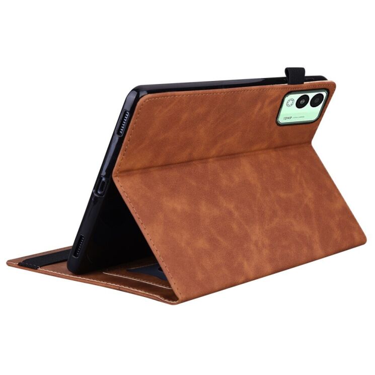 Чехол Deexe Business Style для TECNO Megapad 11 - Brown: фото 4 из 10