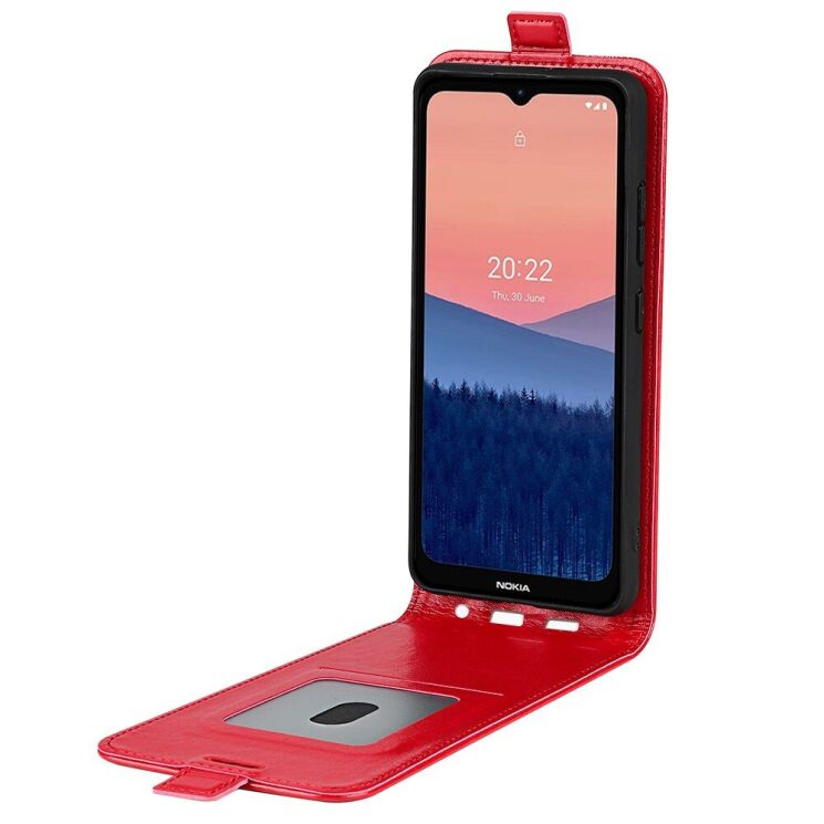 Чехол Deexe Flip Case для Nokia C21 - Red: фото 2 из 6