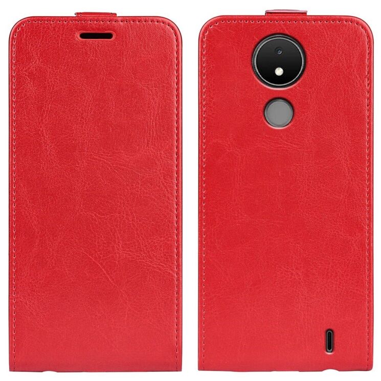 Чехол Deexe Flip Case для Nokia C21 - Red: фото 1 из 6
