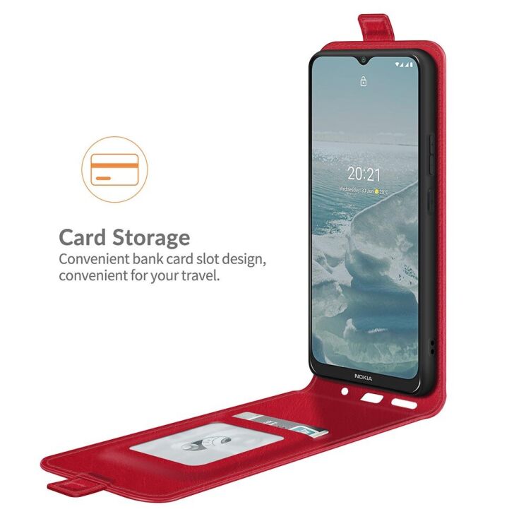 Чохол Deexe Flip Case для Nokia G10 / G20 - Red: фото 4 з 11