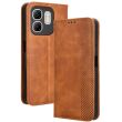 Чехол Deexe Retro Style для Infinix Smart 9 (X6532) / Hot 50i (X6531) - Brown (366501Z)
