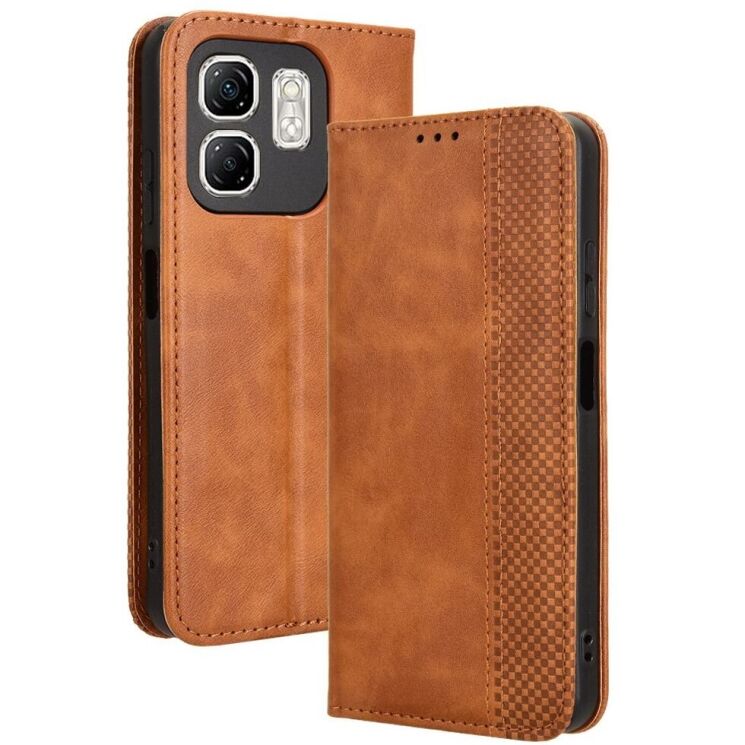 Чехол Deexe Retro Style для Infinix Smart 9 (X6532) / Hot 50i (X6531) - Brown: фото 1 из 7