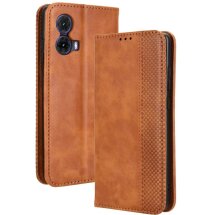 Чехол Deexe Retro Style для Motorola Moto G85 - Brown: фото 1 из 7