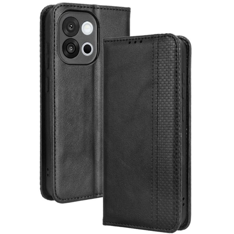 Чохол Deexe Retro Style для OnePlus 13T - Black: фото 1 з 19